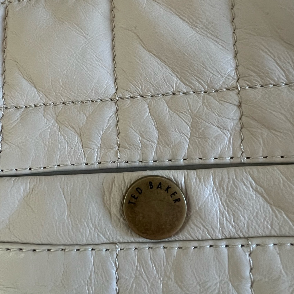 Ted Baker cream/nude color leather jacket - Picture 9 of 10